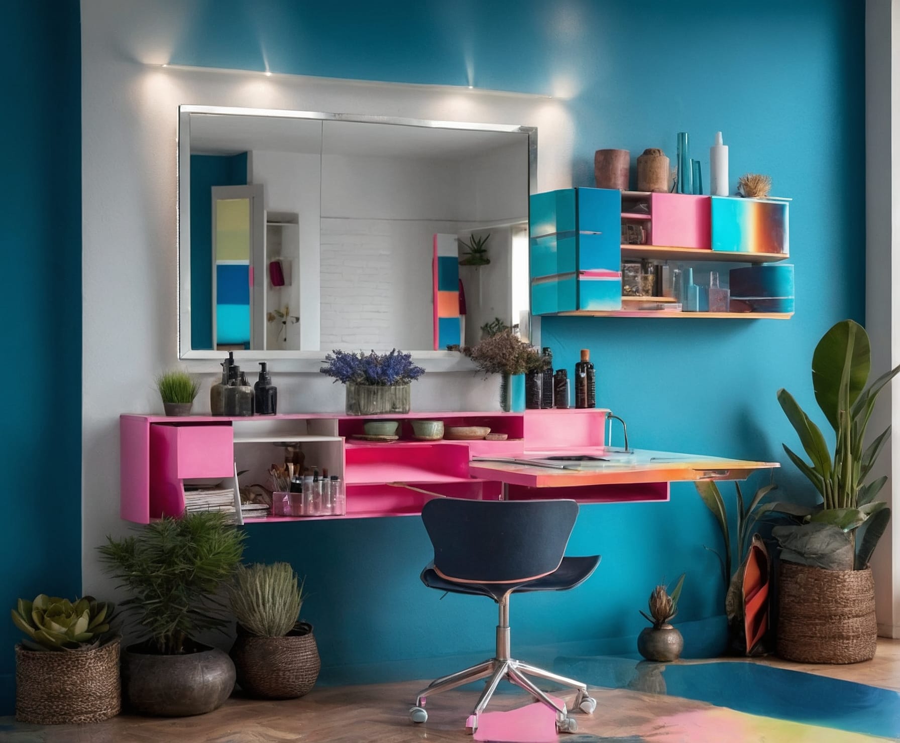 Corte divertido con color vibrante y moderno